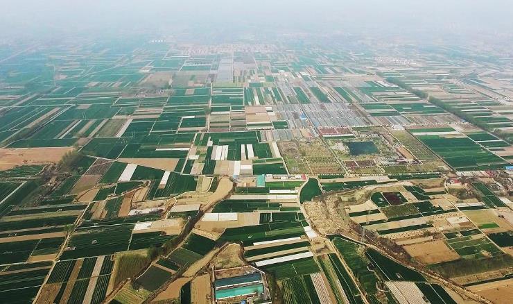 洪洞縣秦壁村田園風光無限