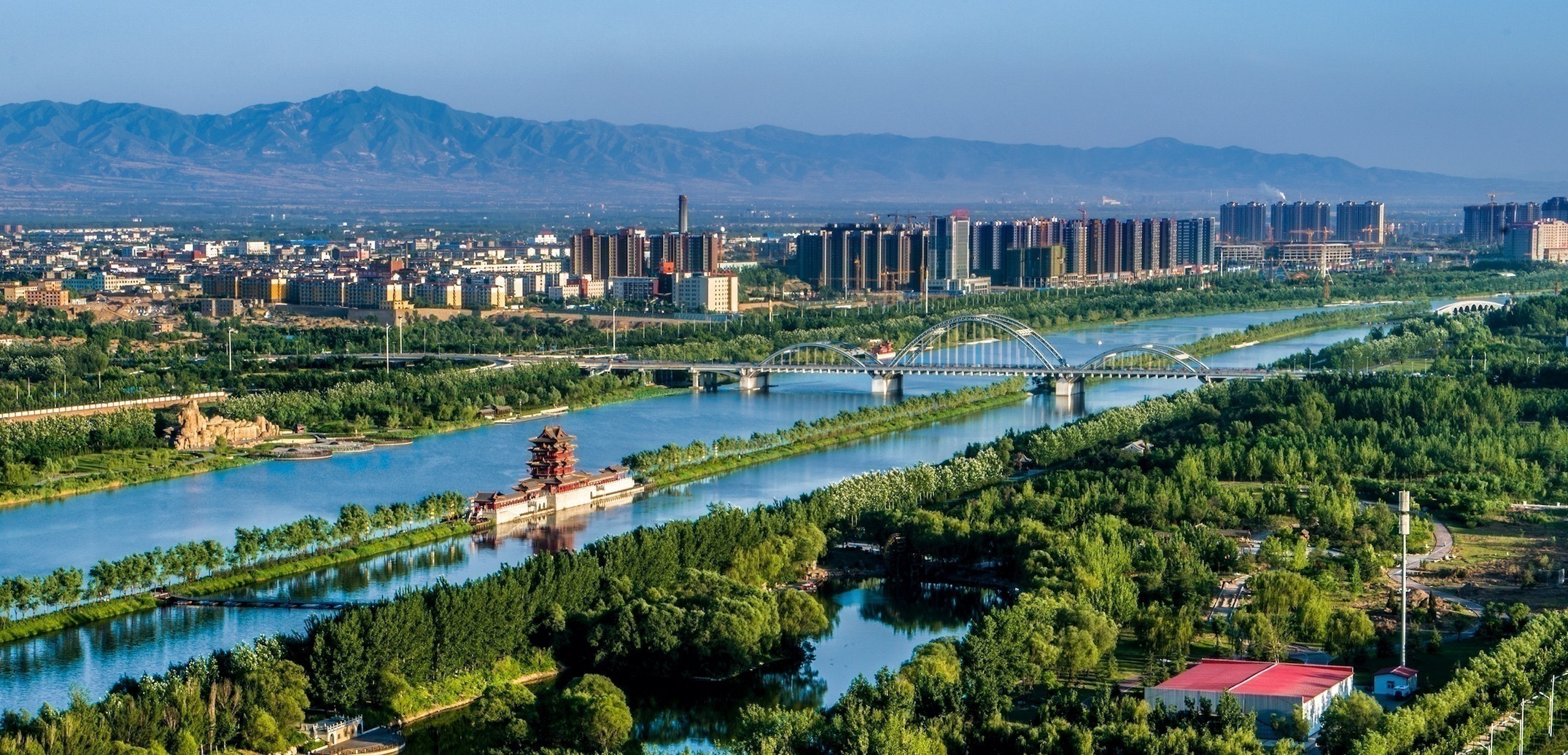 臨汾汾河公園。來源：山西畫報