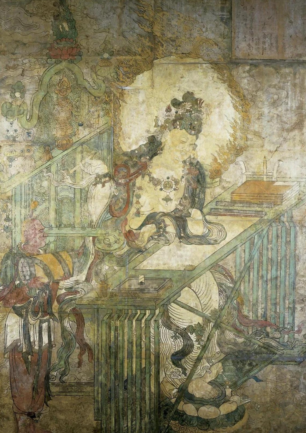 《文殊伏案圖》現藏于美國辛辛那提博物館。